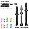 BUCKLOS Bike Tubeless Valves MTB 60MM 65MM 80MM Mountain Road Bike Presta Valve CNC Aluminum Alloy Tire Nipples for Bicycle Part