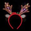 Festive LED Headband with Reindeer Antlers Cute and Unique Deer Horn Design Headdress Christmas Hair Hand