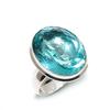 Aqua Apatite Handmade 925 Sterling Silver Jewelry Ring Size 9 Y7h82