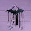 Retro Space-Saving Organizer Hanger Rack Halloween Gothic Key Rack Wooden Bat Wall Hook  Entryway