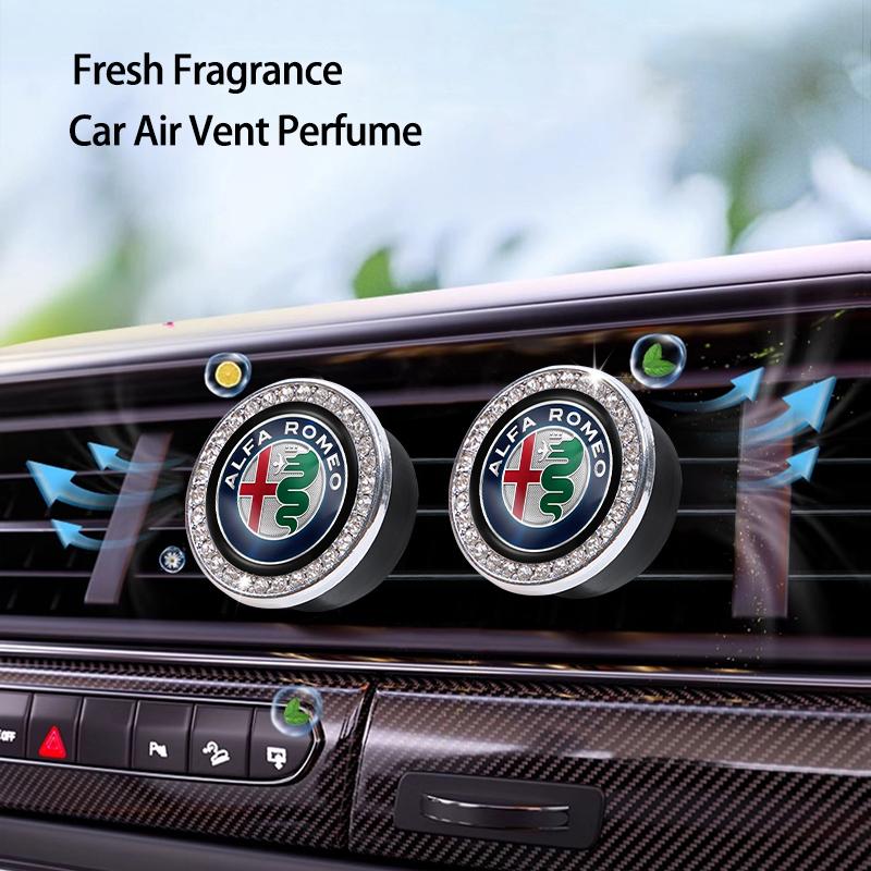 Car Air Conditioning Vent Perfume Air Fresheners Aromatherapy For Alfa Romeo 4C 159 Spider Giulia Giulietta Mito Car FlavoringYH9