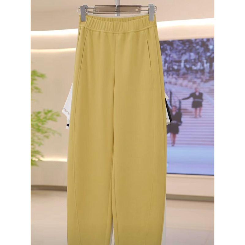European-Style Banana Cut Pants for Women, Early Spring 2026 New Model, Summer High-Waisted Slimming Loose Casual Narrow Straight-Leg Pants