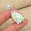 Розовый австралийский тройной опал, драгоценный камень, стерлинговое серебро 925 пробы, ювелирные изделия ручной работы, антикварный кулон