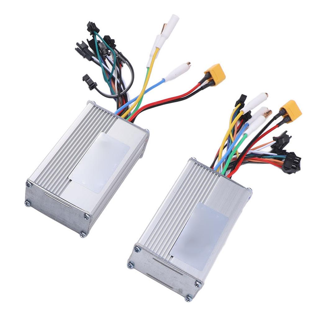 52V 25A 1200W Комплект контроллера бесщеточного двигателя для электровелосипеда Двойной привод Алюминиевый сплав Точное управление Повышенная безопасность