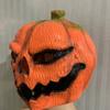 Pumpkin Head Mask Halloween Cosplay Horror Latex Full Costume Adult Party