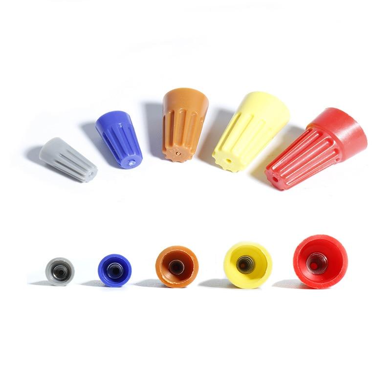 25/50/80 шт. быстрый разъем для проводов, цветной электрический изолированный обжимной поворотный терминал 0,2-10 мм, гайка, пружинная заглушка, соединение