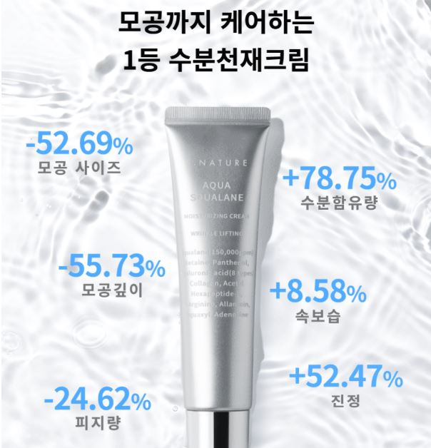 S.NATURE Aqua Squalane Увлажняющий крем 60 мл — Крем для глубокого увлажнения и ухода за барьером