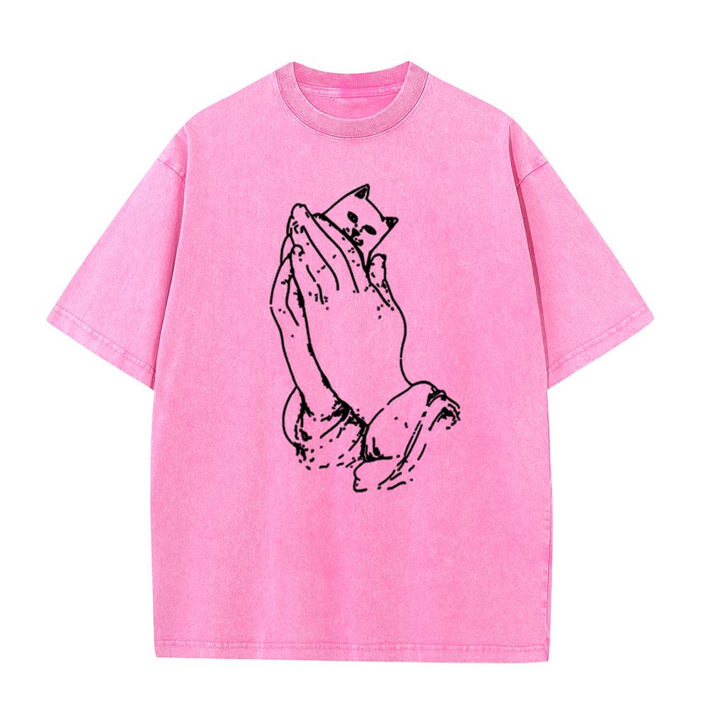 100% Cotton 230gsm Washed Old Craft Oversized T Shirt Big Size O-neck Oversized Men Tshirt Cool T-shirt Women Tee Shirts Tops