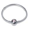 Real Sterling Silver Flower Original Bracelet Fit Qikaola Beads Charms DIY Jewelry Gift for Women CMC919
