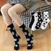 Chic New Women's Cute Cat Face Black White Socks Korean Harajuku Kawaii Kitten Hipster Casual Christmas Gift Dropship
