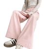 Summer 2026 Women's Trendy Wide-Leg High-Waisted Cropped Pants: Petite, Loose, and Slimming Drapey Style.