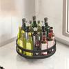 Вращающийся кухонный лоток для хранения, вращающийся на 360 градусов, органайзер для специй, подставка для специй из углеродистой стали