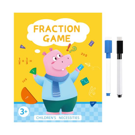 1/2 Sets Magnetic Fraction Tiles Circles Percentage Decimal Fraction Learning Math Manipulatives Elementary Teaching Aid Educational Fraction Puzzle