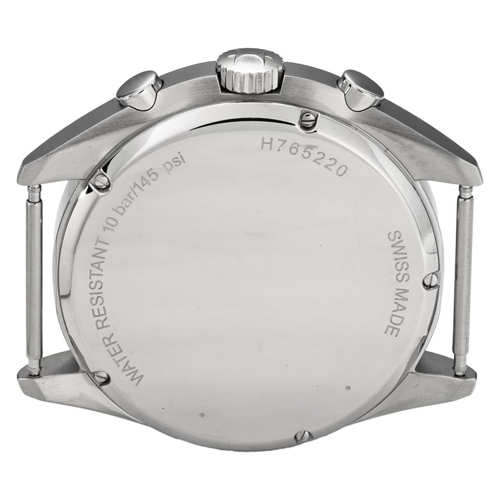 Часы Khaki Pilot Pioneer Chrono с черным циферблатом, кварцевые, водонепроницаемые, 100 м, хронограф из телячьей кожи H76522531 коричневые [Hamilton] мужские [Товар]