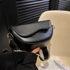 Женская винтажная однотонная сумка с клапаном на плечо, модная сумка через плечо из искусственной кожи с широким ремешком