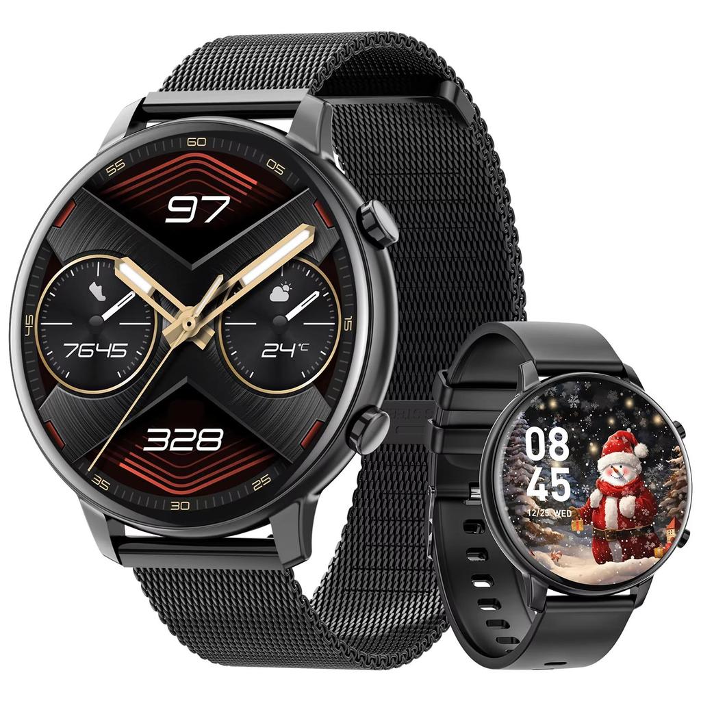 Женские смарт-часы, экран 1,39, Bluetooth-звонки, мужские фитнес-водонепроницаемые часы, с функцией сна и пульсометром