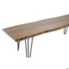 Banc - DKD Home Decor - Alpino - Métal - Aluminium - Acacia - Intérieur