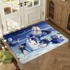 Game Genshin Furina Floor Mat Soft Thickened Absorbent Non-Slip Bedroom Living Room Door Mat Home Decor Flannel Rugs