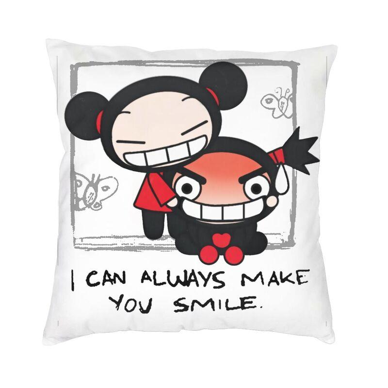 Pucca современная декоративная наволочка для дома, декоративная наволочка с персонажем мультфильма, двухсторонняя печать, уличная подушка, наволочки