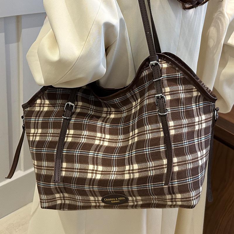 Большая вместительная сумка-тоут в литературном стиле для женщин, новая модная универсальная сумка на одно плечо в корейском стиле для поездок на работу