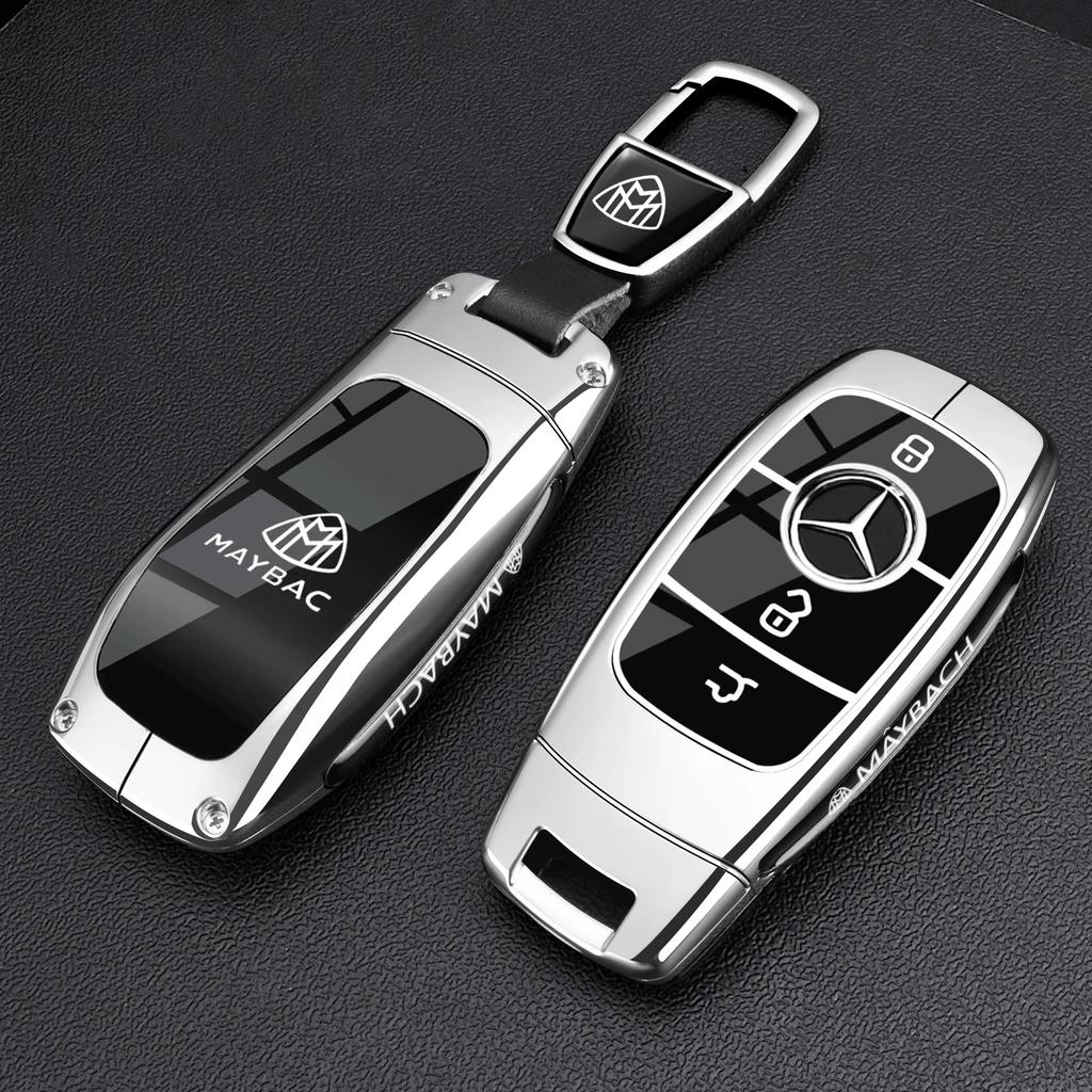 OQA4 Car Key Case Cover for Mercedes Benz C S A Class W206 W223 S350 C260 C300 S400 S450 S480 S500 Smart Key Holder Keychain