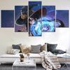 5 Pieces Genshin Impact Game Video Wall Art Canvas Modern Pictures On The Wall Posters Home Living Room Decoration Paintings