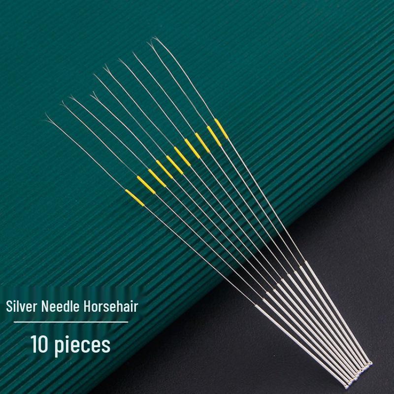 Профессиональный набор для чистки ушей: Серебряная игла, гусиное перо, куриное перо, ушные палочки из конского хвоща