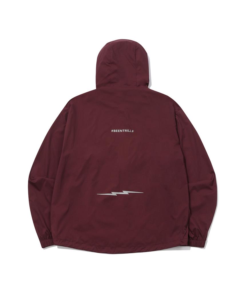 Beentrill [Beentrill X Electric] Технологичная оверсайз ветровка (Вино)