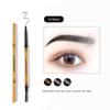 Маленький золотой карандаш для бровей с двойной головкой, треугольный натуральный трехмерный водонепроницаемый и устойчивый к поту карандаш для бровей, стойкий женский макияж