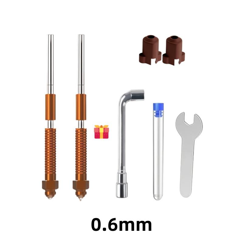 Creality K1C / K1 MAX Unicorn Quick-Swap Nozzle Kit with Quick Installation Tools and Nozzle Cleaning Tools and Silicone Sock