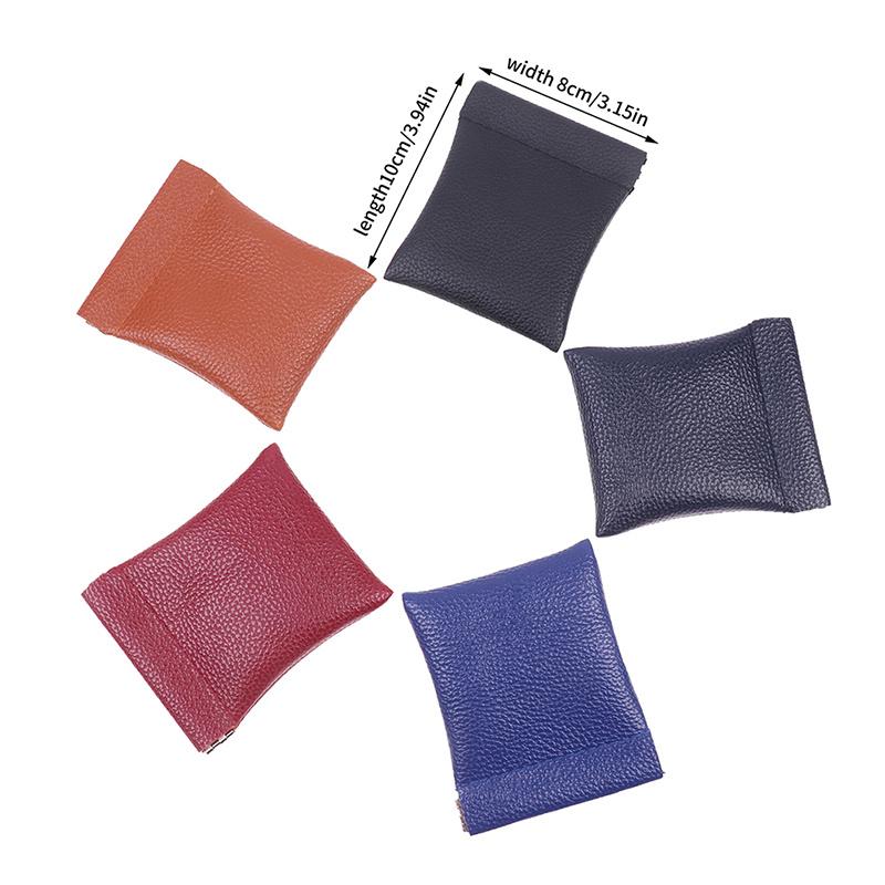 Pu Leather Coin Purse Minimalist Style Coin Change Pouch Small Storage Bag Personalized Coin Wallet