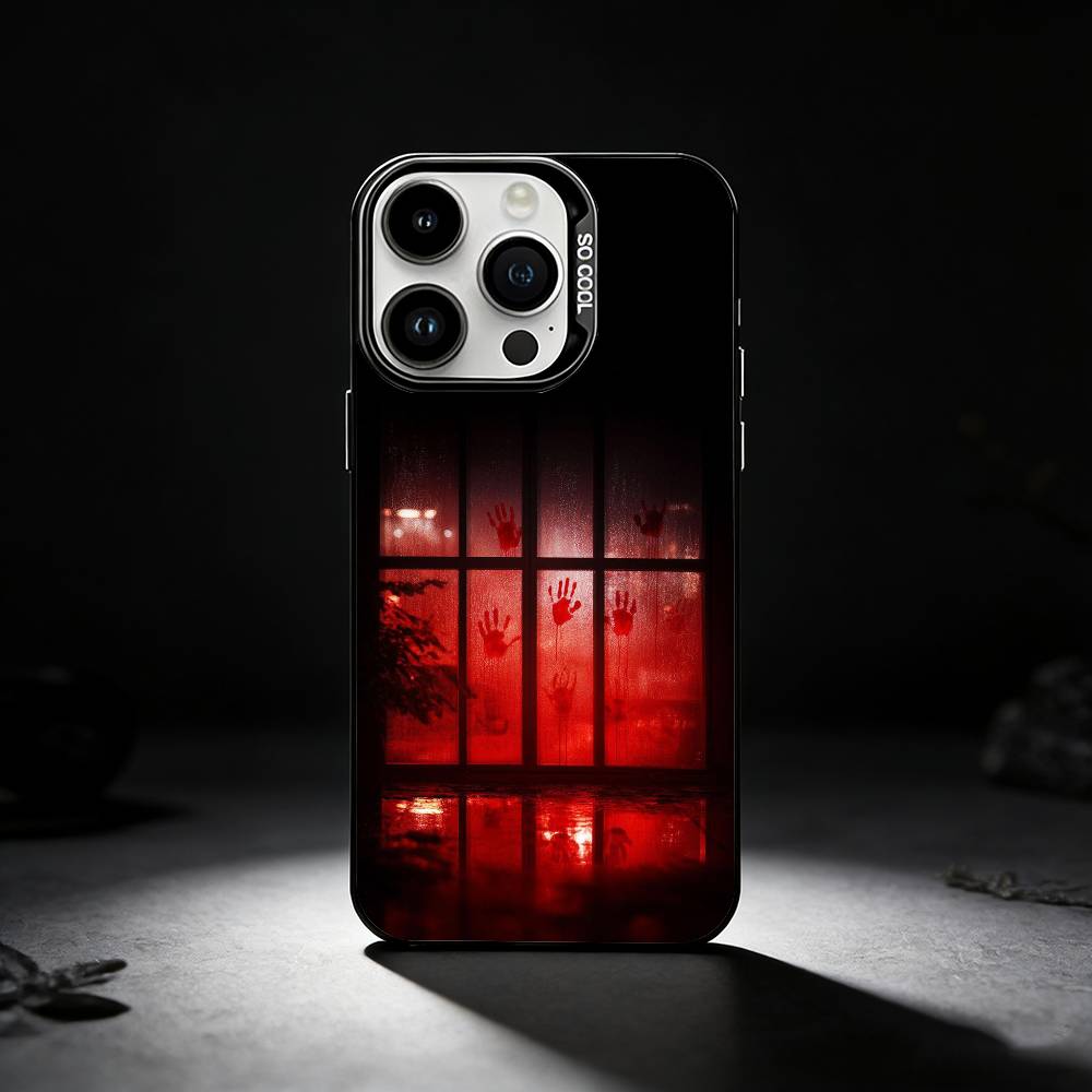 КРОВАВЫЙ СПЛЕТЕР на ХЭЛЛОУИН Чехол для телефона Для iPhone 17,16,15,14,13,12,11 Plus,Pro Max,XS,Цветной серебристый чехол для телефона
