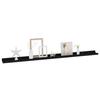 VidaXL Wall Shelves 2 Pcs Black 115x9x3 Cm