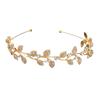 Zinc Zinc Alloy Material Bridal Headwear Rhinestone Crystal Bride Headband Tiara Headpiece  Bridal Dress