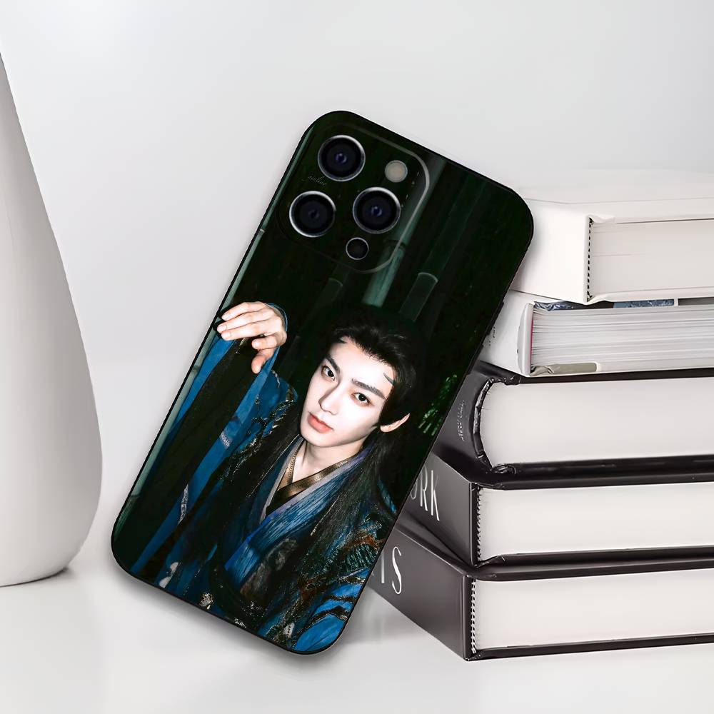 Ху Минхао Необлачная душа Слава и Атаке Чехол для телефона Для IPhone17,16,15,14,13,12 Pro,Max,Plus, мягкий чехол Черный силикон