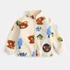 Autumn Winter Plush Thick Baby Boys Coat Cartoon Bear Warm Outerwear for Kids Clothes Cotton Soft Fleece Jackets