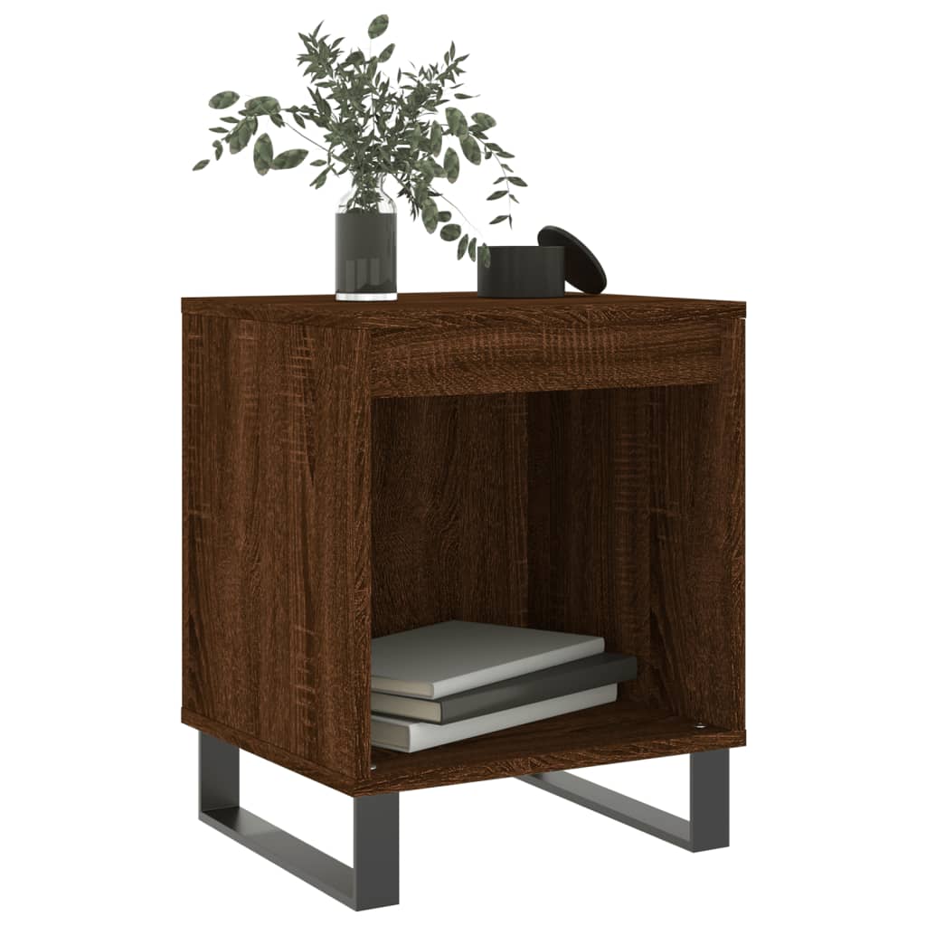 Nightstands (2 pcs) Brown Oak Effect 40 x 35 x 50 cm Particleboard