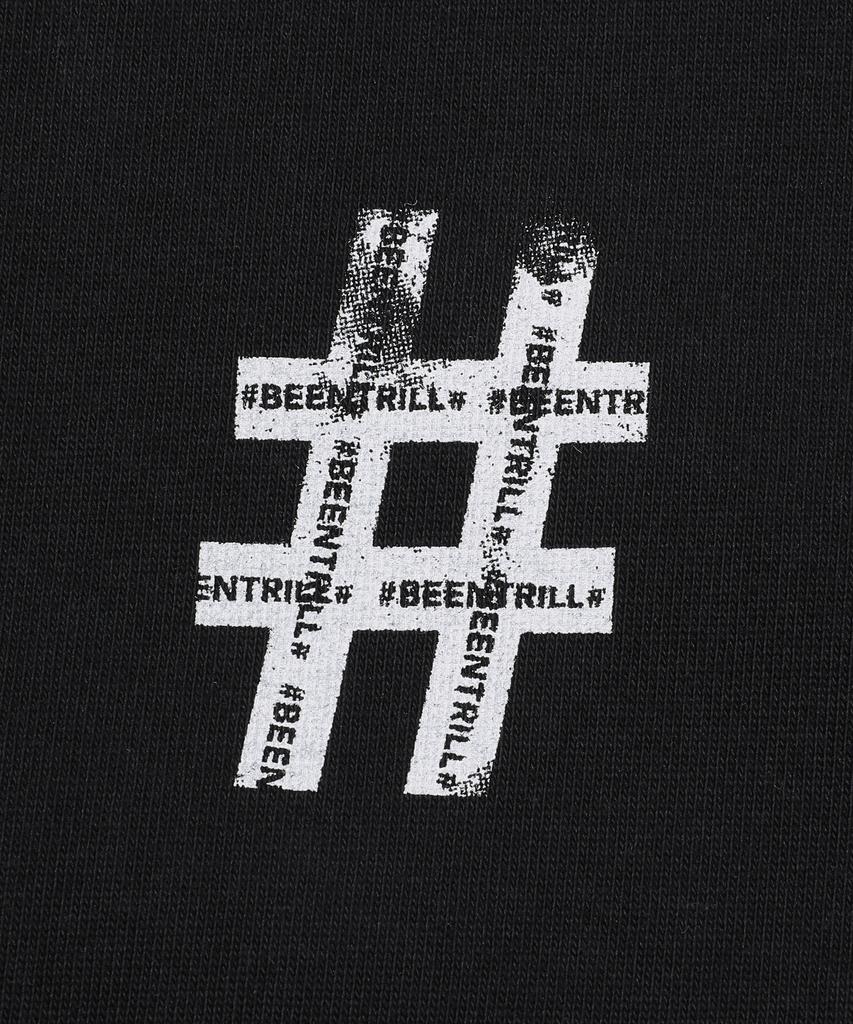 Свитшот BEENTRILL Bny с трафаретной росписью (черный)