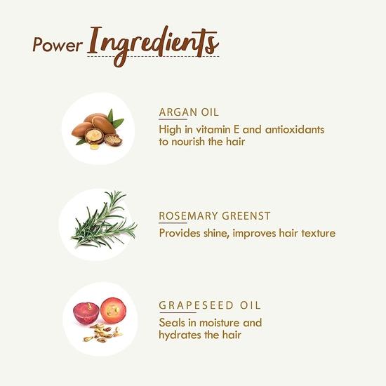 Nat Habit Argan Grapeseed Hair Balm For Men & Women Split Ends, Smoothening, Post Wash Straightening - (Pack of 1, 25ml)