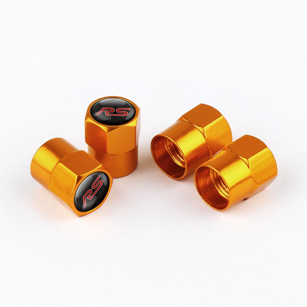 TQ013-Car Tire Valve Cover Wheel Protection Dust Caps Leather Keychain For Ford Fiesta Focus 2 Mk3 Mustang Ranger Kuga Mondeo Mk4 Edge