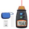 Handheld Digital Tachometer 2.5-99999RPM Non-contact Laser Rotation Speed Meter with Cloth Bag for