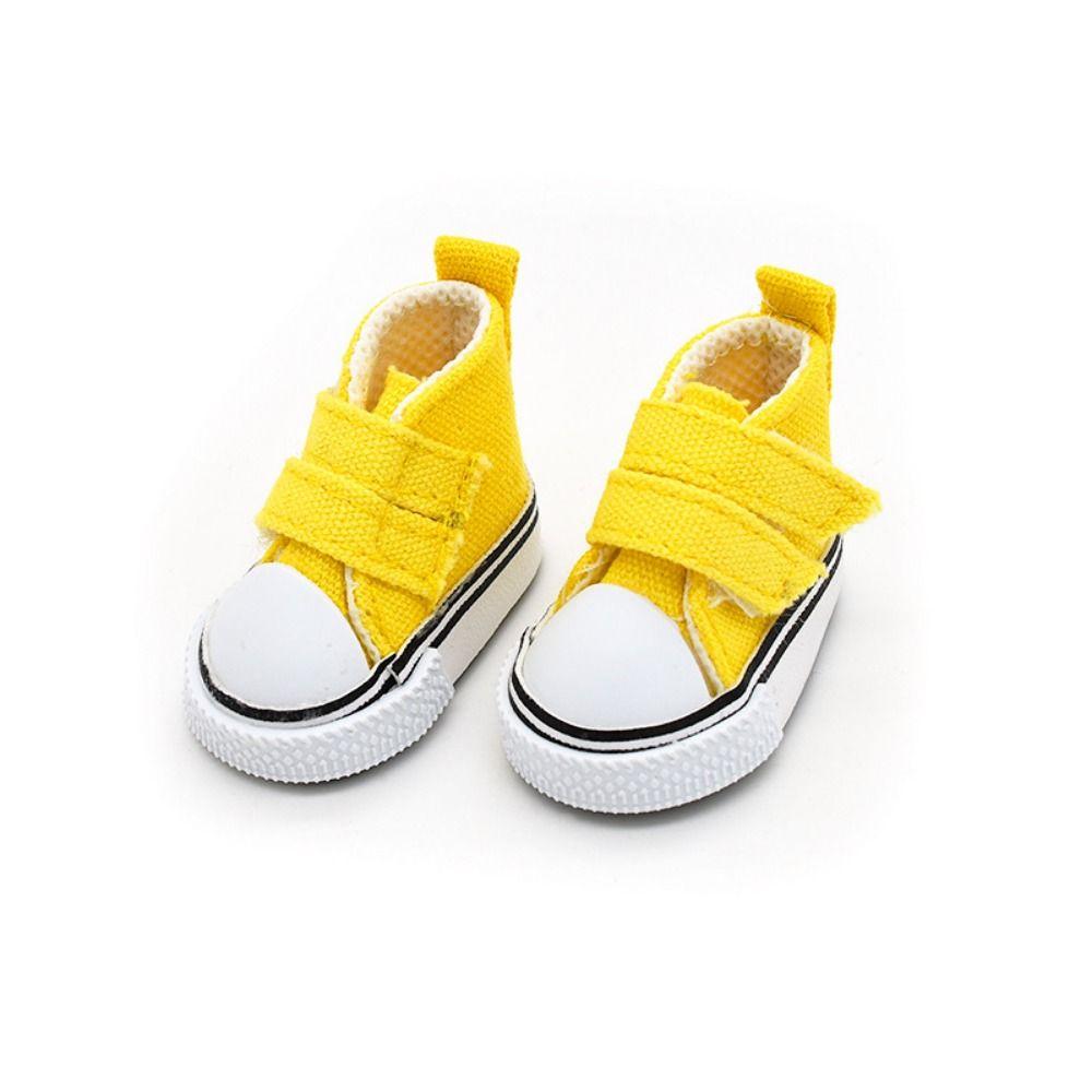 1 Pair DIY Doll Canvas Shoes Mini Doll Sneakers 1/6 Scale Mini Sneakers Blythe Doll Toy