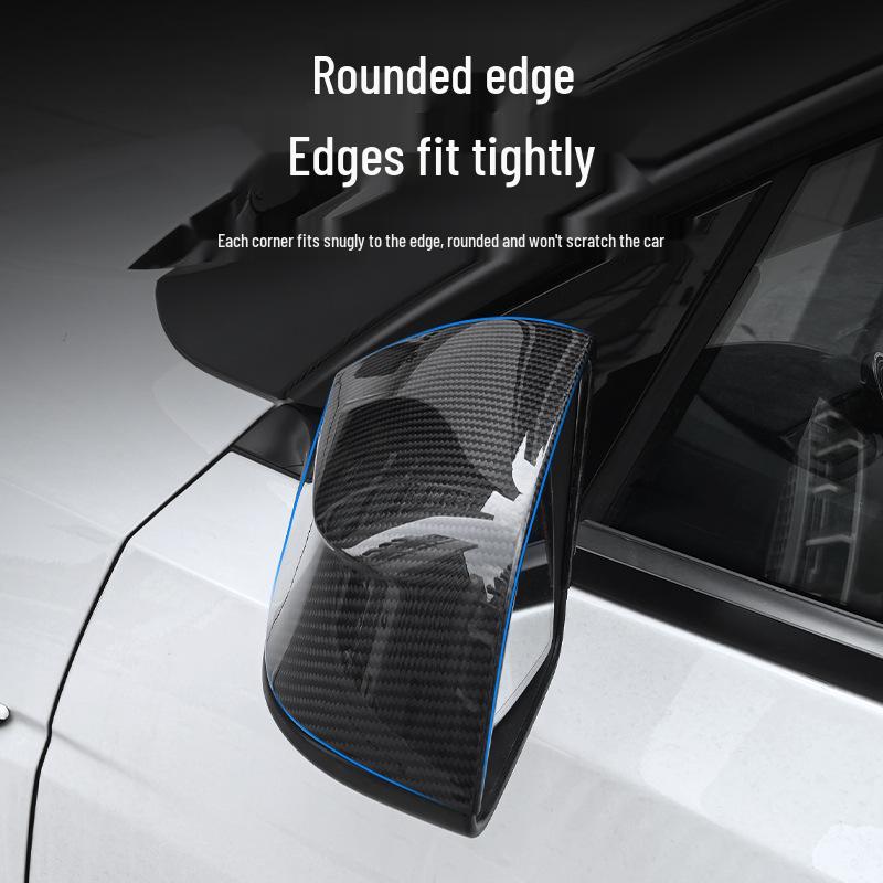 Tesla Model Y Real Carbon Fiber Rearview Mirror Protective Cover