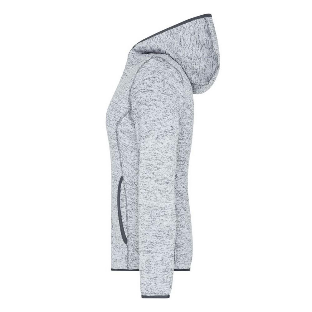 James and Nicholson Womens/Ladies Knitted Fleece Hoodie