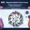 N21 Кулер для мобильного телефона Полупроводниковый охлаждающий вентилятор Радиатор Магнитный крутой радиатор для IPhone Android PUBG Игровые аксессуары