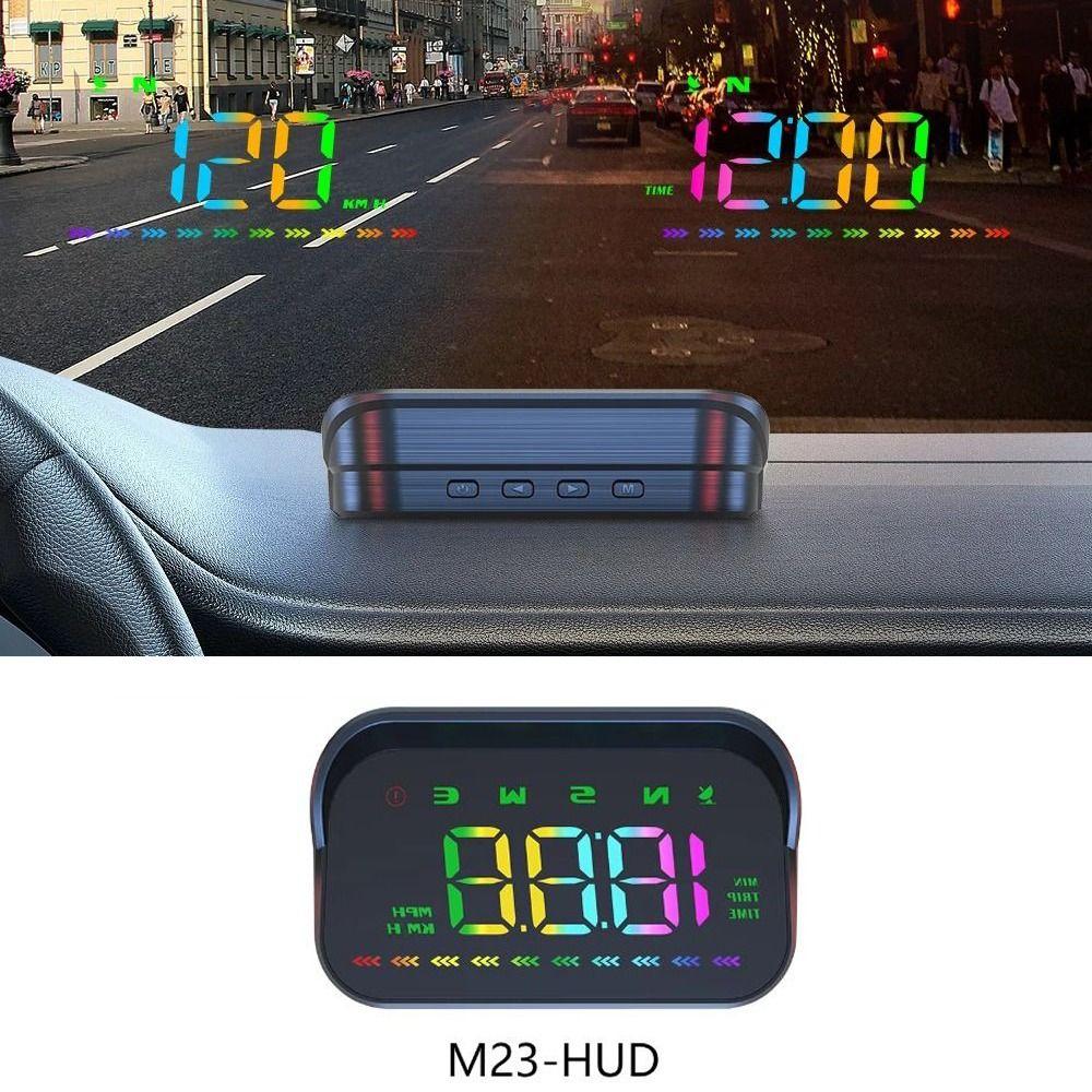 HUD Car Head Up Display Portable Windshield Projector GPS Digital Speedometer Speed Meter