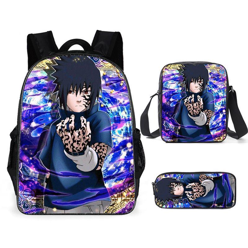 Naruto Naruto Surrounding Primary School Bag Cartoon Animation Backpack Satchel Pencil Case