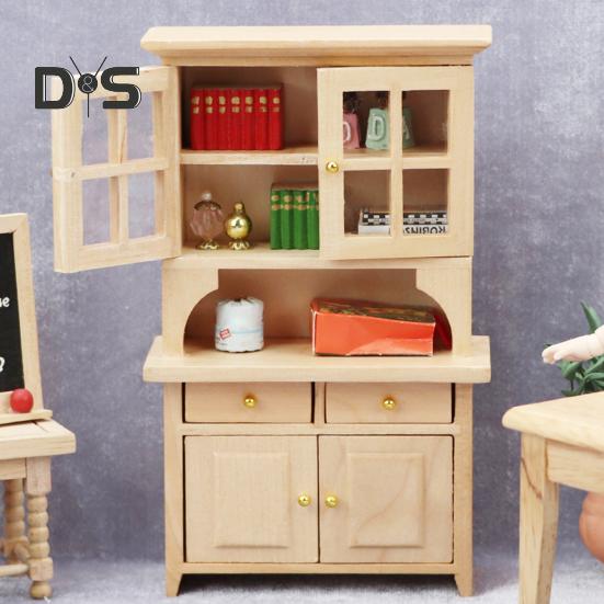 Кукольный домик книжный шкаф миниатюрный имитация книжного шкафа с ящиками многоярусный мини деревянный книжный шкаф для 1:Кукольный домик 12 масштаба