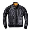New Natural Top Layer Cowhide Pilot Jacket Men Corium Large Size Moto Jacket Classic Leisure Calfskin Military Jacket