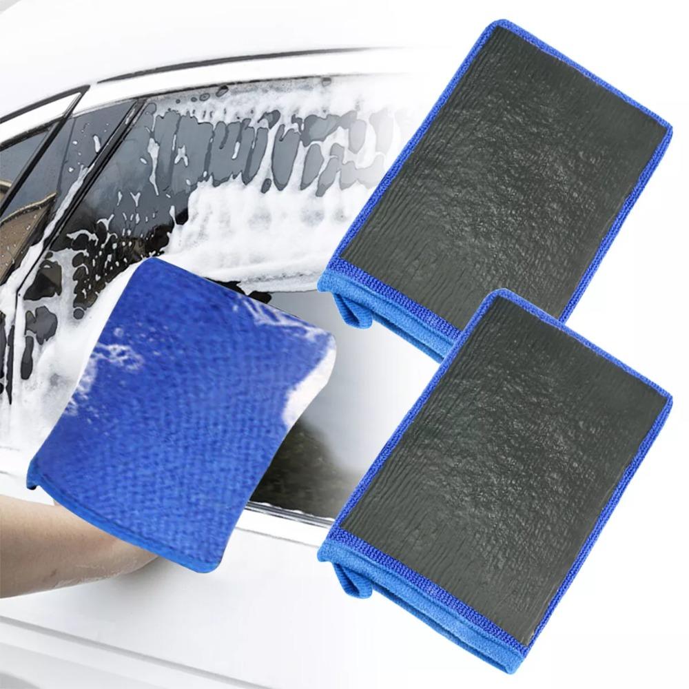 2Pcs Microfiber Magic Clay Mitt Glove Polish Car Wash Glove New Clay Bar Detailing Glove